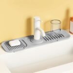 ⁦Pack Tapis de drainage avec pare-éclaboussures en silicone pour évier de cuisine⁩ - الصورة ⁦6⁩