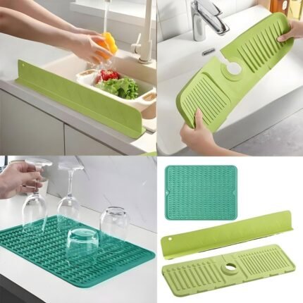 Pack de Protection et de Séchage Complet pour Évier de Cuisine 3en1