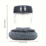 ⁦Brosse à Main avec Distributeur de Savon pour Cuisine – فرشاة يدوية بموزع صابون للمطبخ⁩ - الصورة ⁦5⁩