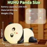 ⁦Veilleuse en forme de panda mignon pour enfants 7 couleurs⁩ - الصورة ⁦5⁩