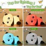 ⁦Veilleuse en forme de panda mignon pour enfants 7 couleurs⁩ - الصورة ⁦2⁩