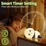 ⁦Veilleuse en forme de panda mignon pour enfants 7 couleurs⁩ - الصورة ⁦7⁩