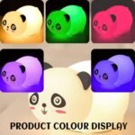 ⁦Lampe Tactile en Silicone Rechargeable USB - Veilleuse Enfant Panda⁩ - الصورة ⁦2⁩