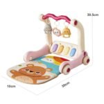 ⁦Tapis d’éveil et Trotteur avec piano 3en1 pour enfants – بساط ألعاب ومشاية للأطفال⁩ - الصورة ⁦7⁩
