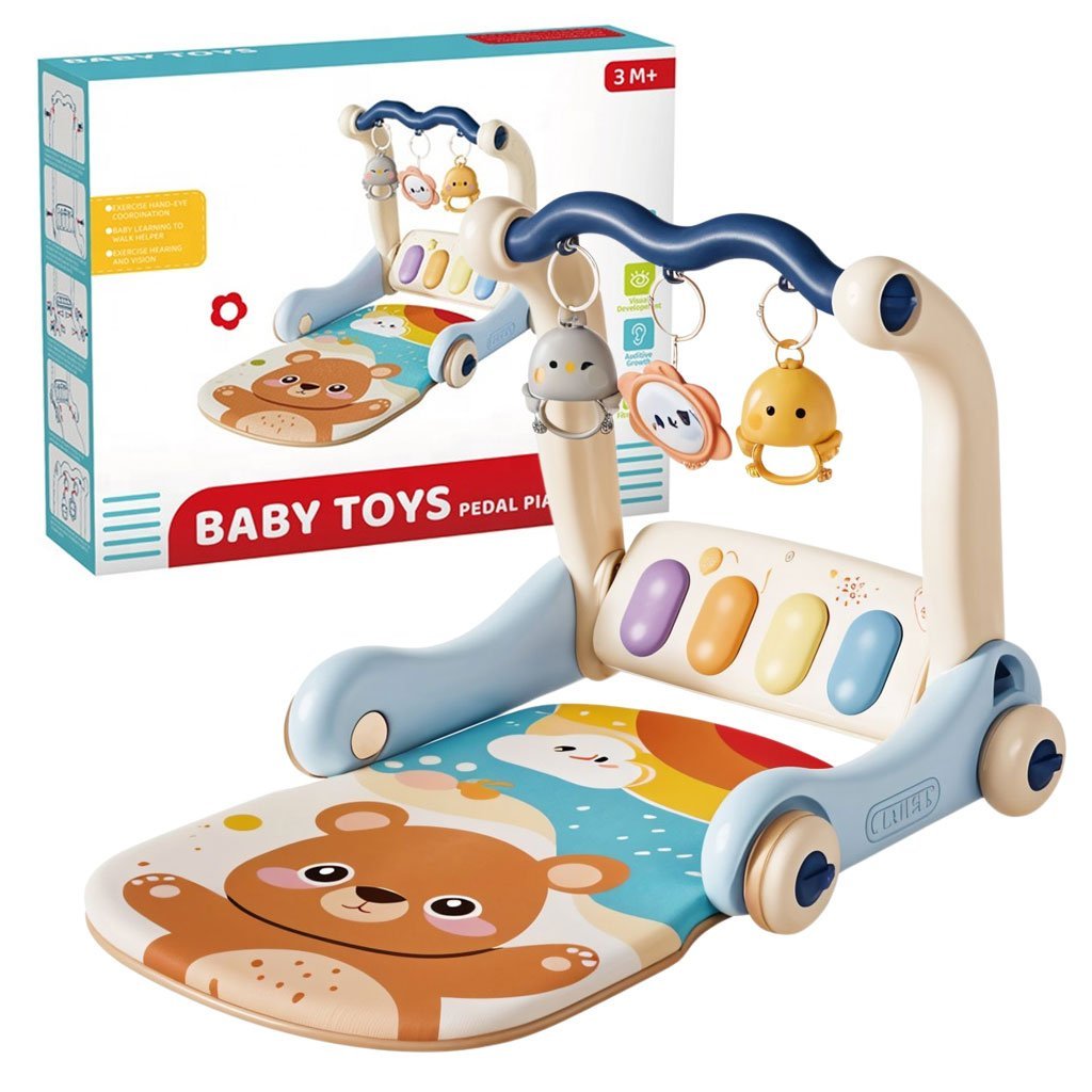 Pedal-Piano-cnc-3.jpg Tapis d’éveil et Trotteur avec piano 3en1 pour enfants – بساط ألعاب ومشاية للأطفال - الصورة 1