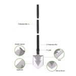 ⁦Pelle en ‎acier à haute teneur en carbone avec 3 Combinaisons de Longueur et outil de mesure – مجرفة متعددة الإستعمالات⁩ - الصورة ⁦6⁩