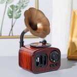 ⁦Boîte à musique rétro en bois, phonographe pour maison, Table classique⁩ - الصورة ⁦2⁩