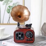 ⁦Boîte à musique rétro en bois, phonographe pour maison, Table classique⁩ - الصورة ⁦3⁩