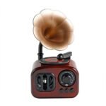 ⁦Boîte à musique rétro en bois, phonographe pour maison, Table classique⁩ - الصورة ⁦6⁩