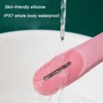 ⁦Appareil de Soin du Visage en Silicone nettoie les pores et les points noirs – فرشاة تنظيف الوجه بخاصية الإهتزاز⁩ - الصورة ⁦7⁩
