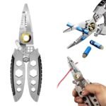 ⁦Pince à Dénuder Multifonction de 17,8 cm 9-en-1 Outil à Dénudage Pour Électriciens Professionnel⁩ - الصورة ⁦2⁩