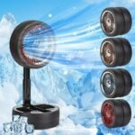 ⁦Ventilateur Pliable et Portable Forme Roue Silencieux avec 3 Vitesse – مروحة محمولة⁩ - الصورة ⁦4⁩