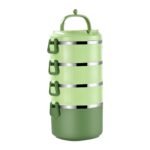 ⁦Boîte Repas en acier inoxydable 4 Couches avec Fonction d'étanchéité⁩ - الصورة ⁦5⁩