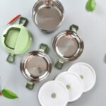 ⁦Boîte Repas en acier inoxydable 4 Couches avec Fonction d'étanchéité⁩ - الصورة ⁦4⁩