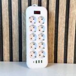 ⁦Rallonge Multiprise 10 Prises et 4 Ports USB Haute Puissance 3250W – مقبس طاقة متعدد المنافذ⁩ - الصورة ⁦5⁩