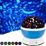 ⁦Projecteur LED rotatif produisant l’image d’un ciel étoilé, idéal pour la chambre d’un enfant⁩ - الصورة ⁦2⁩