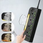 ⁦Multiprise 4 Sockets avec 4 Ports USB 1 Type-C 4000W Protection Surcharge et Lampe De Chevet – مقبس طاقة مع منافذ شحن⁩ - الصورة ⁦4⁩