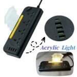 ⁦Multiprise 4 Sockets avec 4 Ports USB 1 Type-C 4000W Protection Surcharge et Lampe De Chevet – مقبس طاقة مع منافذ شحن⁩ - الصورة ⁦2⁩