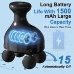 ⁦Pistolet de massage portatif à 4 têtes pour tissus profonds – جهاز تدليك الجسم⁩ - الصورة ⁦2⁩