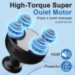 ⁦Pistolet de massage portatif à 4 têtes pour tissus profonds – جهاز تدليك الجسم⁩ - الصورة ⁦3⁩