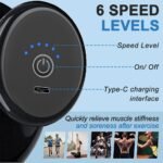 ⁦Pistolet de massage portatif à 4 têtes pour tissus profonds – جهاز تدليك الجسم⁩ - الصورة ⁦4⁩