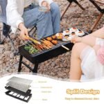 ⁦Barbecue Pliante et Portable en Acier Inoxydable – شواية محمولة وقابلة للطي⁩ - الصورة ⁦2⁩