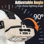 ⁦Lampe frontale LED COB à induction Rechargeable par USB 5 Modes – مصباح رأس قابل للشحن⁩ - الصورة ⁦4⁩