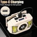 ⁦Lampe frontale LED COB à induction Rechargeable par USB 5 Modes – مصباح رأس قابل للشحن⁩ - الصورة ⁦5⁩