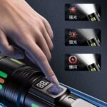 ⁦Lampe de Poche LED à Zoom Télescopique avec Bandes Fluorescentes - مصباح يدوي مع زووم تلسكوبي⁩ - الصورة ⁦10⁩