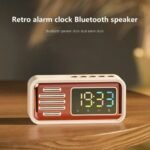⁦Réveil Bluetooth Rétro avec Haut-Parleur et Fonction IPX5 – ساعة منبه بلوتوث مع مكبر صوت⁩ - الصورة ⁦6⁩