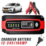 Chargeur de batterie voiture automatique intelligent 12-12v.10Amp – شاحن بطارية للسيارات