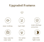 ⁦Lampe en cristal avec humidificateur d’air, diffuseur d’arôme, USB 900ml⁩ - الصورة ⁦8⁩