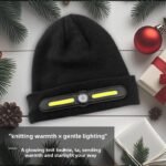 ⁦Bonnet d’hiver COB Headlight pour camping et randonnée – قبعة شتوية مزودة بمصباح أمامي⁩ - الصورة ⁦2⁩