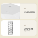 ⁦Lampe en cristal avec humidificateur d’air, diffuseur d’arôme, USB 900ml⁩ - الصورة ⁦10⁩