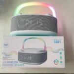 ⁦Haut Parleur Bluetooth Portable S301 à LED RGB chargement sans fil 15W – مكبر صوت بلوتوث وشاحن لاسلكي 2في1⁩ - الصورة ⁦3⁩