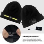 ⁦Bonnet d’hiver COB Headlight pour camping et randonnée – قبعة شتوية مزودة بمصباح أمامي⁩ - الصورة ⁦3⁩