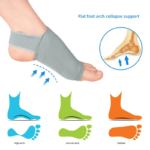 ⁦Paire Semelles de pied Soutien de la voûte plantaire en silicone pour fasciite plantaire orthopédique⁩ - الصورة ⁦5⁩