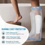 ⁦Housse de plâtre imperméable pour la douche, protection pour jambe adulte – غطاء عازل للمياه للرجل المكسورة كاملة⁩ - الصورة ⁦2⁩