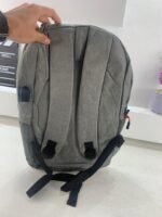 ⁦Sac à dos Bicolore Style Coréen Unisexe 127772-2 Gris – محفظة ظهر للكبار رمادي⁩ - الصورة ⁦6⁩