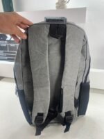 ⁦Sac à dos Bicolore Style Coréen Unisexe 127772-3 Gris – محفظة ظهر للكبار رمادي⁩ - الصورة ⁦7⁩