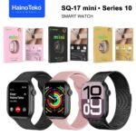 HainoTeko SQ-17 Mini Smart Watch Series 10 AMOLED avec 3 Bracelets – ساعة ذكية أصلية للنساء