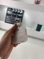 ⁦Pack 2 Multiprise Murale Plate Derrière Meuble avec USB – مقبس طاقة⁩ - الصورة ⁦7⁩