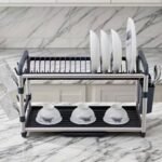 ⁦Egouttoir à Vaisselle en Aluminium de Haute Qualité 2 étages SX-842 – منظم أواني الغسيل⁩ - الصورة ⁦3⁩