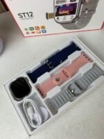 ⁦Smart Watch ST12 Compatible avec Carte Sim 5G Stockage 64GB Ai Fonction – ساعة ذكية مع 3 أساور⁩ - الصورة ⁦8⁩