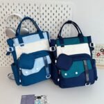 ⁦Ensemble de sacs d’école Kawai pour Enfants 2Pcs Avec Pochette Bleu Ciel – محفظة 2 قطع كاواي مع محفظة صغيرة أزرق فاتح⁩ - الصورة ⁦2⁩