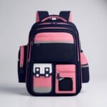 ⁦Sac à Dos Enfant pour École primaire de Haute Qualité Bleu et Rose – حقيبة ظهر مدرسية للأطفال أزرق ووردي⁩ - الصورة ⁦2⁩