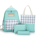 ⁦Ensemble de sacs d’école Kawai pour adolescents 4Pcs CLBD V4 Vert – محفظة 4 قطع كاواي أخضر⁩ - الصورة ⁦4⁩