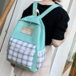 ⁦Ensemble de sacs d’école Kawai pour adolescents 4Pcs CLBD V4 Vert – محفظة 4 قطع كاواي أخضر⁩ - الصورة ⁦2⁩