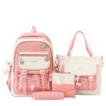 ⁦Ensemble de sacs d’école Kawai pour adolescents 4Pcs GUORANCHAO Rose – محفظة 4 قطع كاواي وردي⁩ - الصورة ⁦2⁩