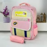 ⁦Sac à Dos pour Enfants avec Trousse Assortie 2504 Rose – حقيبة ظهر مدرسية للأطفال مع مقلمة وردي⁩ - الصورة ⁦2⁩